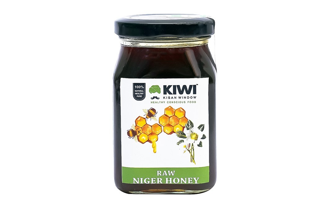 Kiwi Kisan Window Raw Niger Honey    Glass Jar  250 grams
